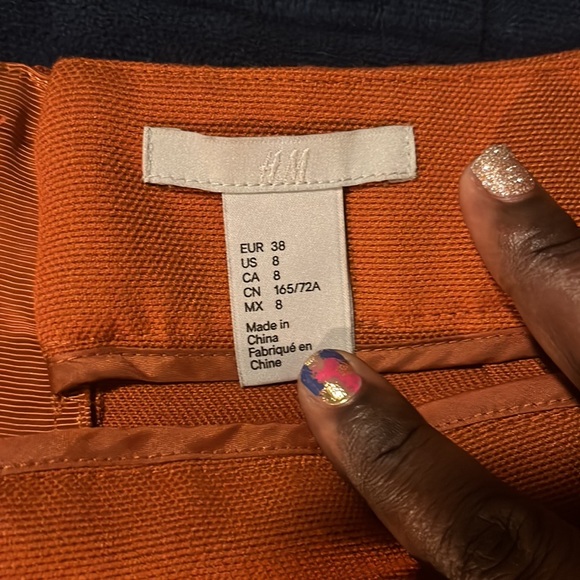 A-line orange skirt - Picture 7 of 7